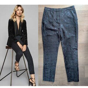 REISS | Laura Houndstooth Checked Trousers